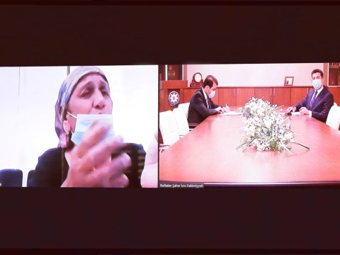Naftalanda icra başçısı və deputat vətəndaşları qəbul edib - FOTO