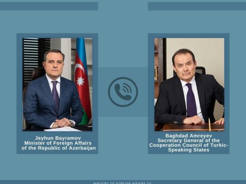 Ceyhun Bayramov Türk Şurasının baş katibi ilə danışdı