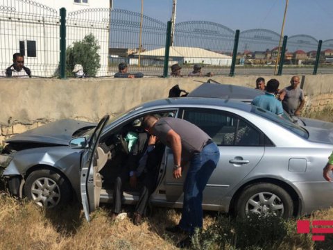 Abşeronda yol qəzası - xəsarət alanlar var