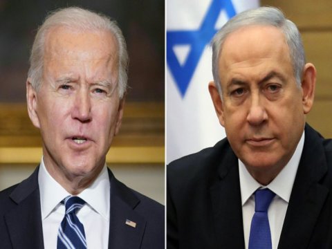 Bayden Netanyahu ilə İsrail Fələstin münaqişəsini müzakirə etdi