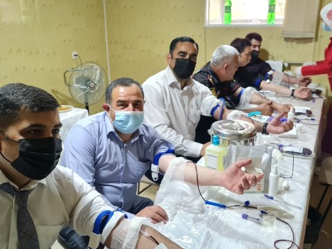 Hacıqabulda qanvermə aksiyası keçirilib - FOTOLAR  