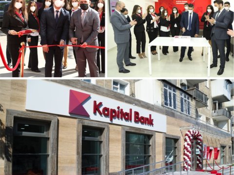 Kapital Bank yenilənən Nərimanov filialını istifadəyə verdi