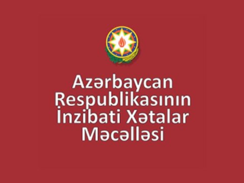 İnzibati Xətalar Məcəlləsinə yeni maddə əlavə edilir