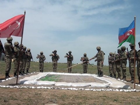Azərbaycan və Türkiyə hərbçiləri taktiki təlim keçirib - VİDEO