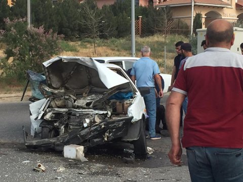 Bakıda ağır qəzada 4 nəfər yaralandı - FOTOLAR