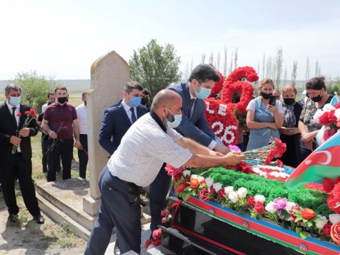 Naftalanda şəhidin doğum günü qeyd edildi  