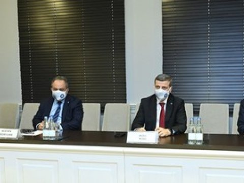 Emin Əmrullayev Qazi Universitetinin rektoru ilə görüşdü - FOTO