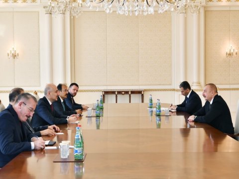 Prezident Türkiyənin nəqliyyat və infrastruktur nazirini qəbul etdi