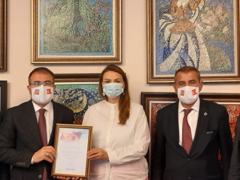 Qənirə Paşayeva Türkiyəli aydınlarla görüşüb