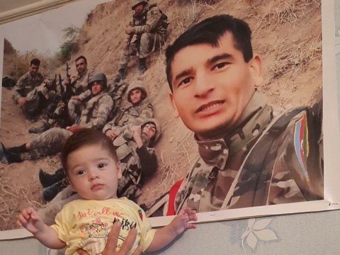 Şəhid olmazdan öncə doğulmayan körpəsinə ad qoydu - FOTOLAR
