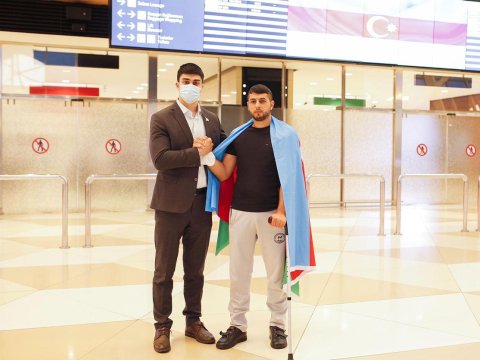 Türkiyədə müalicə alan 6 qazi Vətənə döndü - FOTO