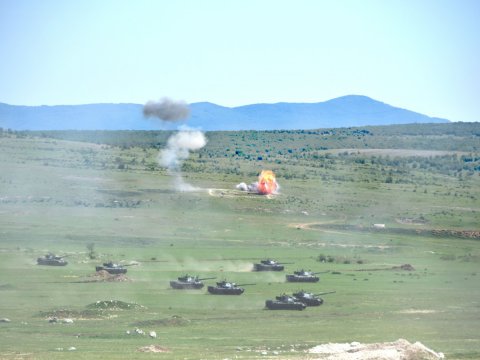 Azərbaycan hərbçiləri Türkiyədə təlimdə iştirak etdi - FOTOLAR
