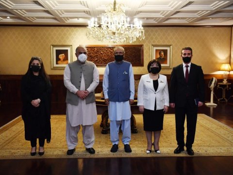 Sahibə Qafarova Pakistan Prezidenti ilə nələrdən danışdı... - FOTOLAR
