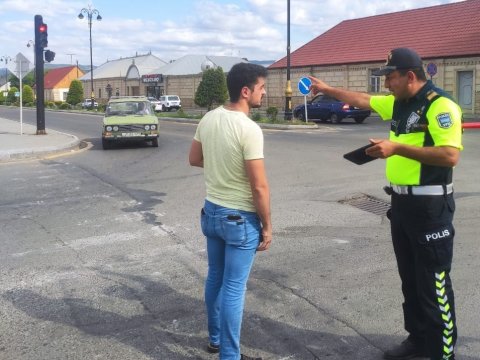 Yol polisi Göygöldə reyd keçirdi - FOTO