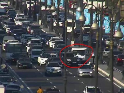 Prospektdə qəza tıxaca səbəb oldu