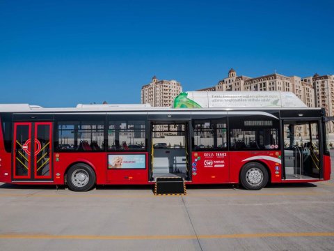 211 nömrəli marşruta 12 metrlik avtobuslar buraxılacaq