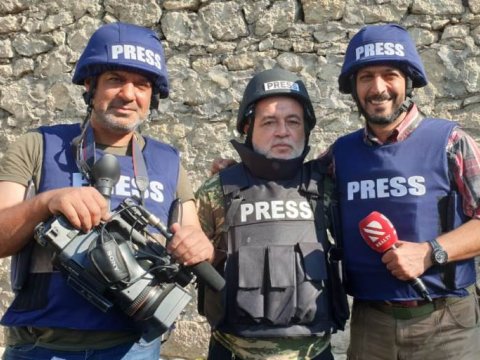 REAL TV-nin savaş müxbiri: “Həyat yoldaşım qızğın döyüşlərin getdiyi vaxtda cəbhə xəttinə gəldi...” - MÜSAHİBƏ