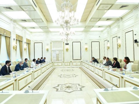 Spiker Fransa Milli Assambleyasının nümayəndə heyəti ilə görüşdü