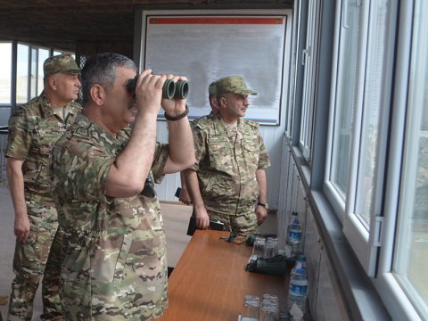 Kərim Vəliyevin Baş Qərargah rəisi kimi ilk görüntüsü - FOTO