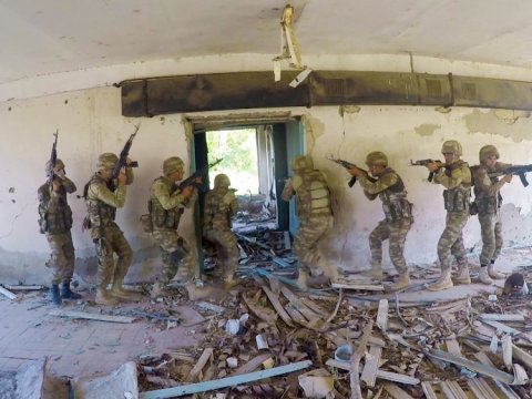 Xüsusi təyinatlılar Naxçıvanda təlim keçirdi - VİDEO