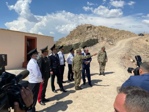 Baş prokuror Naxçıvanda ön xətdəki vəziyyətlə tanış olub - FOTO
