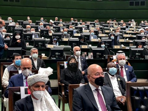 Sahibə Qafarova Rəisinin andiçməsində iştirak etdi - FOTO