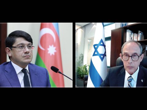 İsrailin yeni təyin olunmuş naziri ilə videogörüş keçirildi