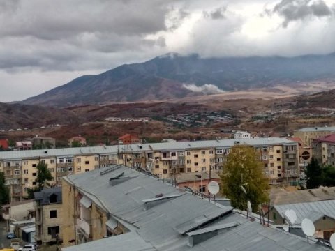 Xankəndidə partlayış səsləri eşidilir - FOTO