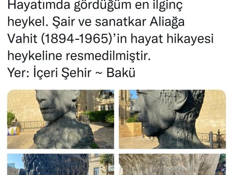 Türkiyə səfirindən Əliağa Vahidlə bağlı maraqlı PAYLAŞIM