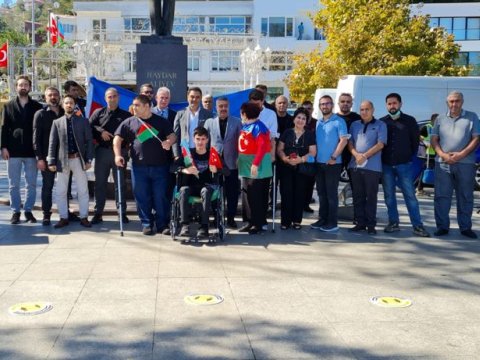 İstanbulda Vətən müharibəsi şəhidləri anılıb - FOTOLAR