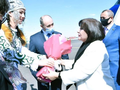 Sahibə Qafarova Qazaxıstanda işgüzar səfərdədir - FOTO