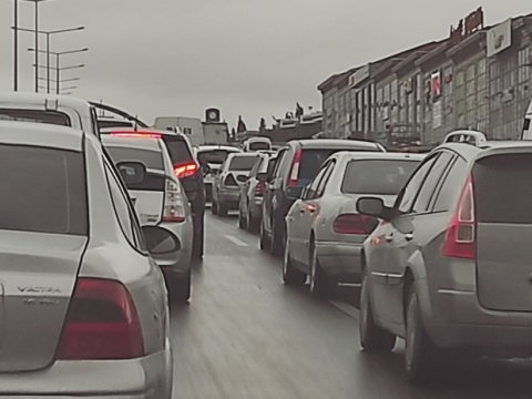 Bakı-Sumqayıt yolunda sıxlıq var