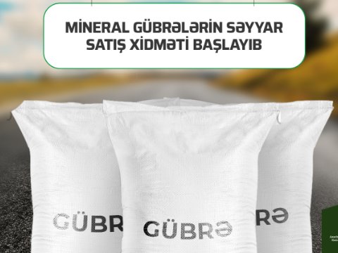 Mineral gübrələrin səyyar satışına başlanıldı