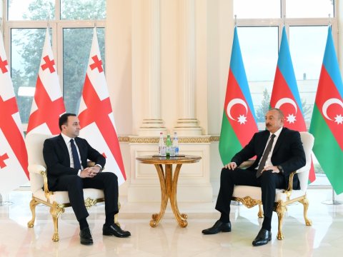 Prezident Gürcüstanın Baş naziri ilə görüşüb - YENİLƏNİB