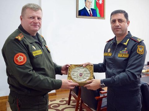 Azərbaycan və Belarus generalları görüşüb - FOTO