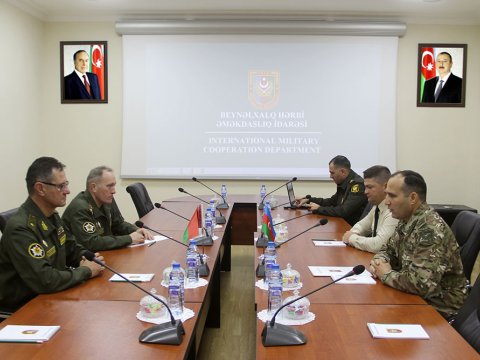 Azərbaycan və Belarus Müdafiə nazirliklərinin nümayəndələri görüşdü  