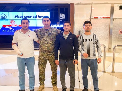 Daha 3 qazimiz sağalaraq Vətənə döndü