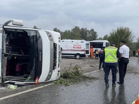 Türkiyədə avtobus qəzası: ölənlər var