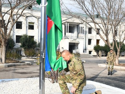İlham Əliyev Talış və Suqovuşanda Azərbaycan bayrağını ucaltdı