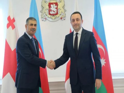 Gürcüstanın Baş naziri Zakir Həsənovu qəbul edib