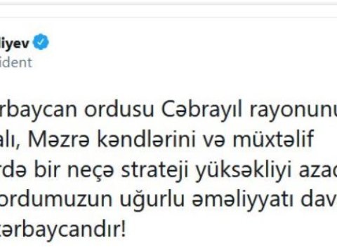 Vətən müharibəsinin xronikası - Oktyabrın 5-də azad olunan ərazilər