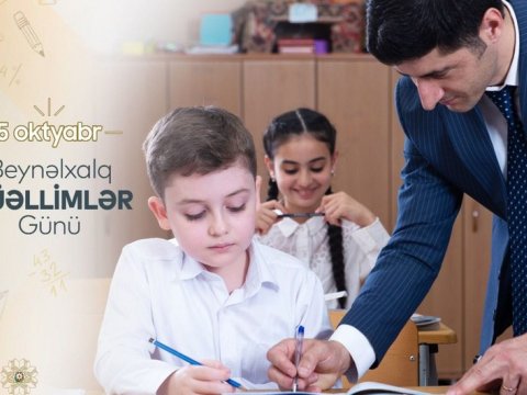 Nazir müəllimləri təbrik etdi