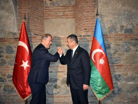 Zakir Həsənov Gürcüstanda Hulusi Akarla görüşdü - FOTO