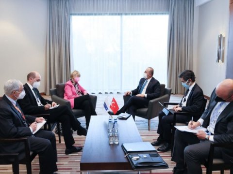 Çavuşoğlu ATƏT-in Baş katibi ilə Qarabağı müzakirə etdi