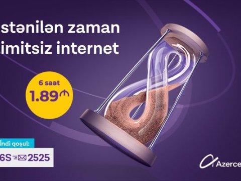 Azercell-in yüksəksürətli internet paketləri 