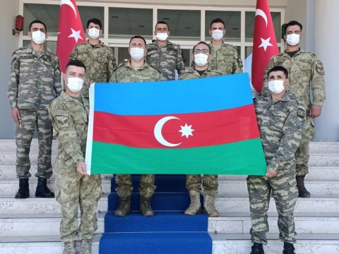 Azərbaycan hərbçiləri Türkiyədə təlimdə - FOTO