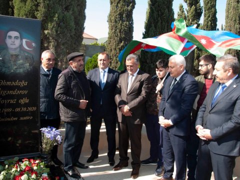 Şəhid Əhmədağa İskəndərovun anım günü - FOTOLAR