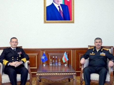 Zakir Həsənov NATO admiralına məlumat verdi