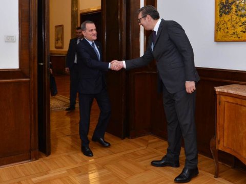 Serbiya prezidenti Ceyhun Bayramovu qəbul etdi