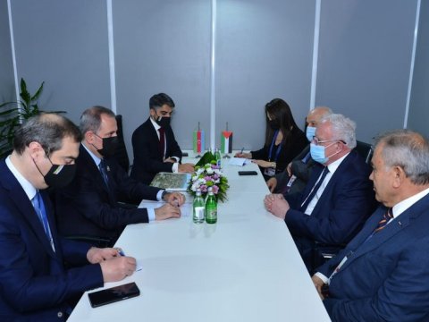 Ceyhun Bayramov və  Fələstin xarici işlər naziri arasında GÖRÜŞ